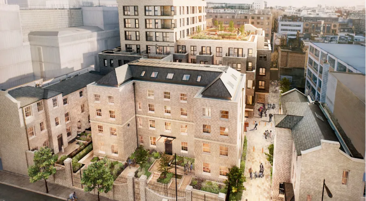 伦敦·Fitzroy Walk 外立面